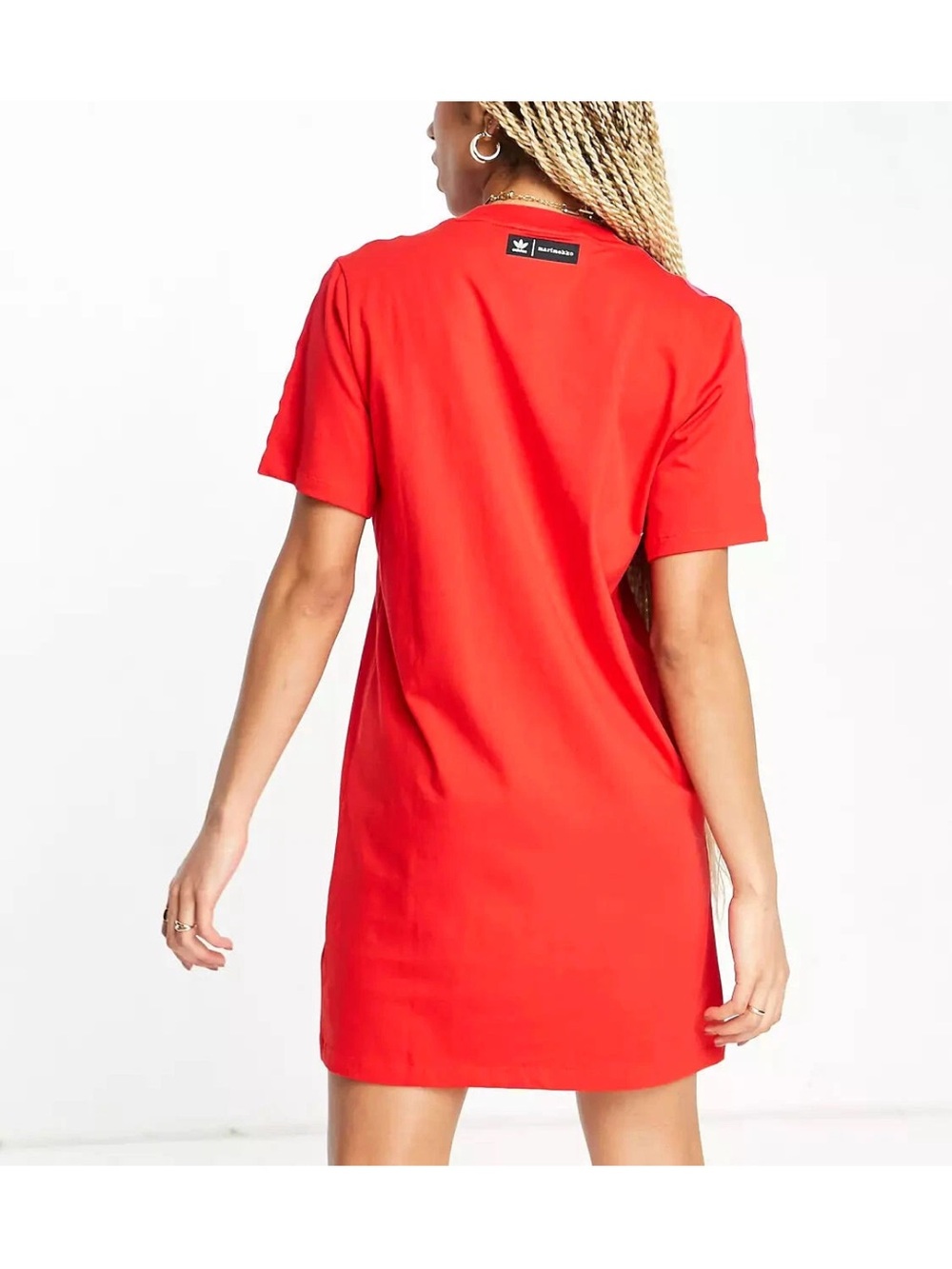 Adidas x Marimekko Red Trefoil Tee Dress - Picture 3 of 7